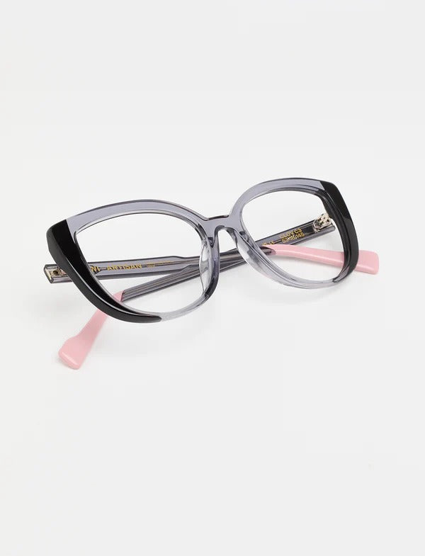 clov - bicolor shiny grey/soft pink