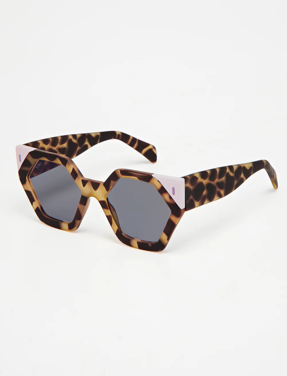 hexagon I 108 - rubber green tortoise violet