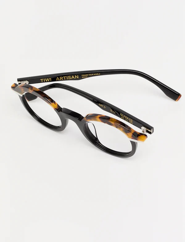 olivia - bicolor green tortoise/beige