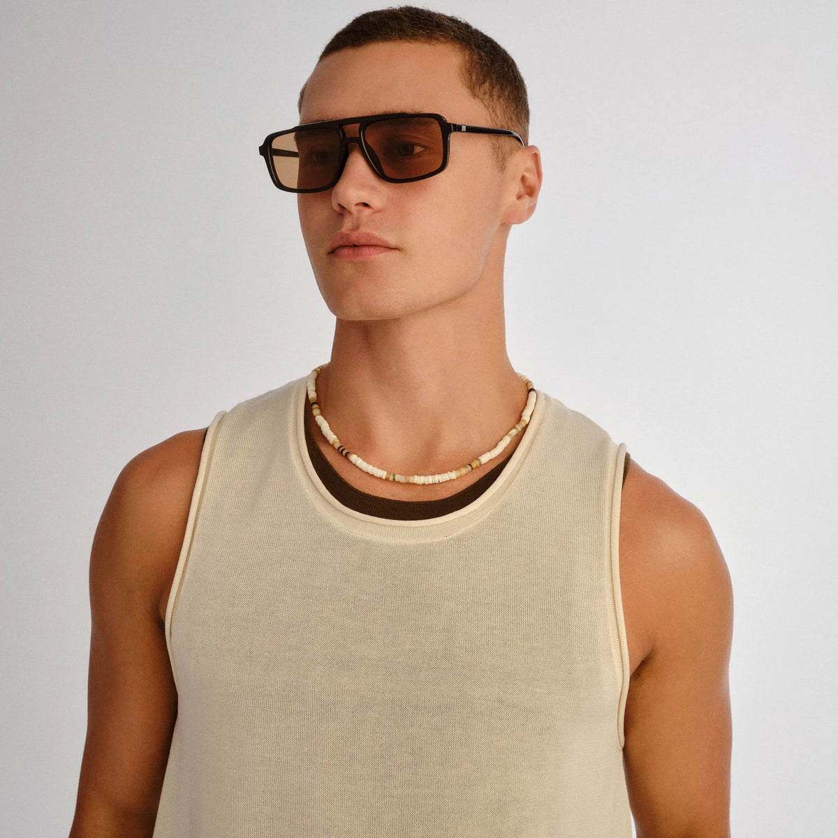 le gars + XL - black light brown mono