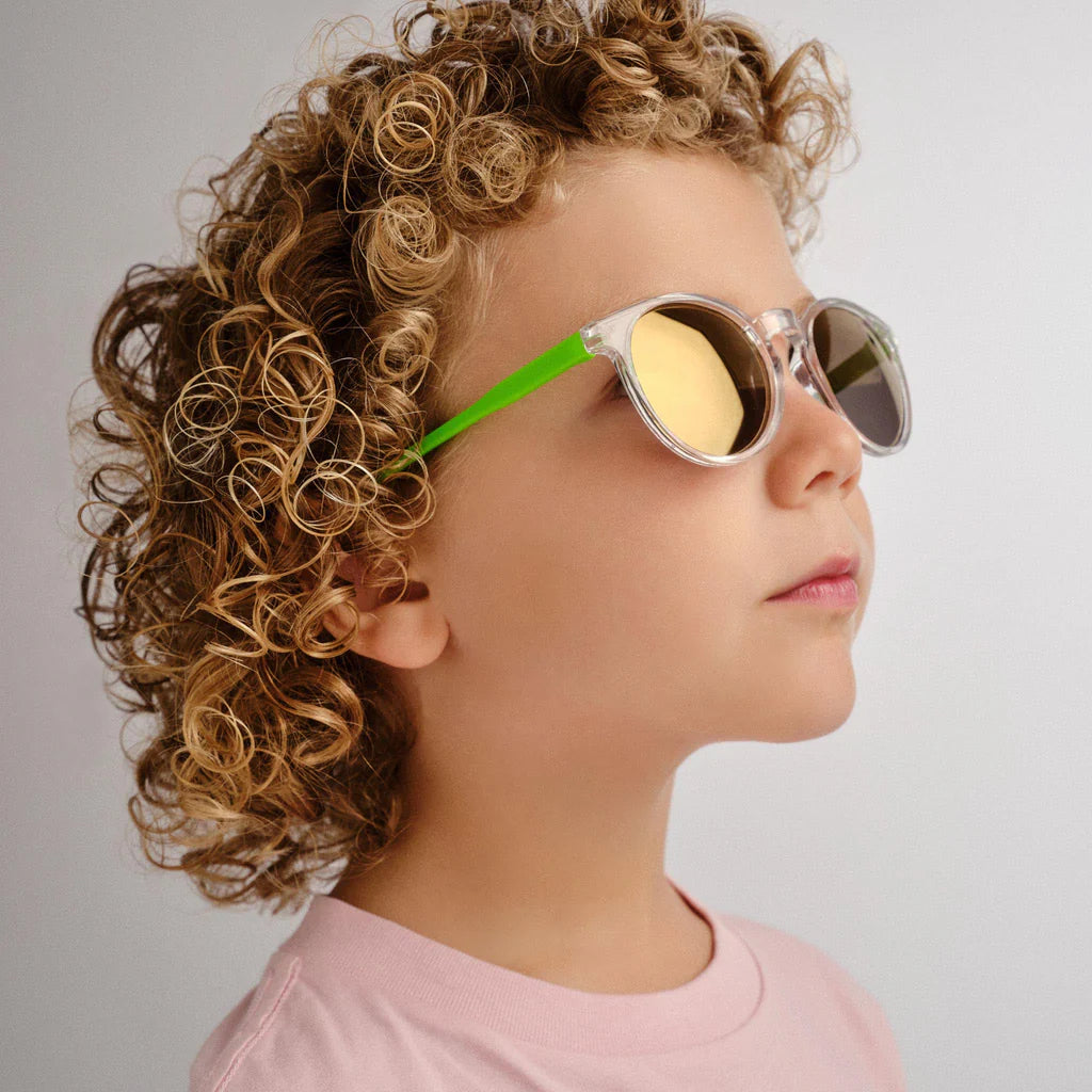 kids fine round- clear/green