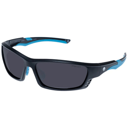 active wrap - matte black blue polarized