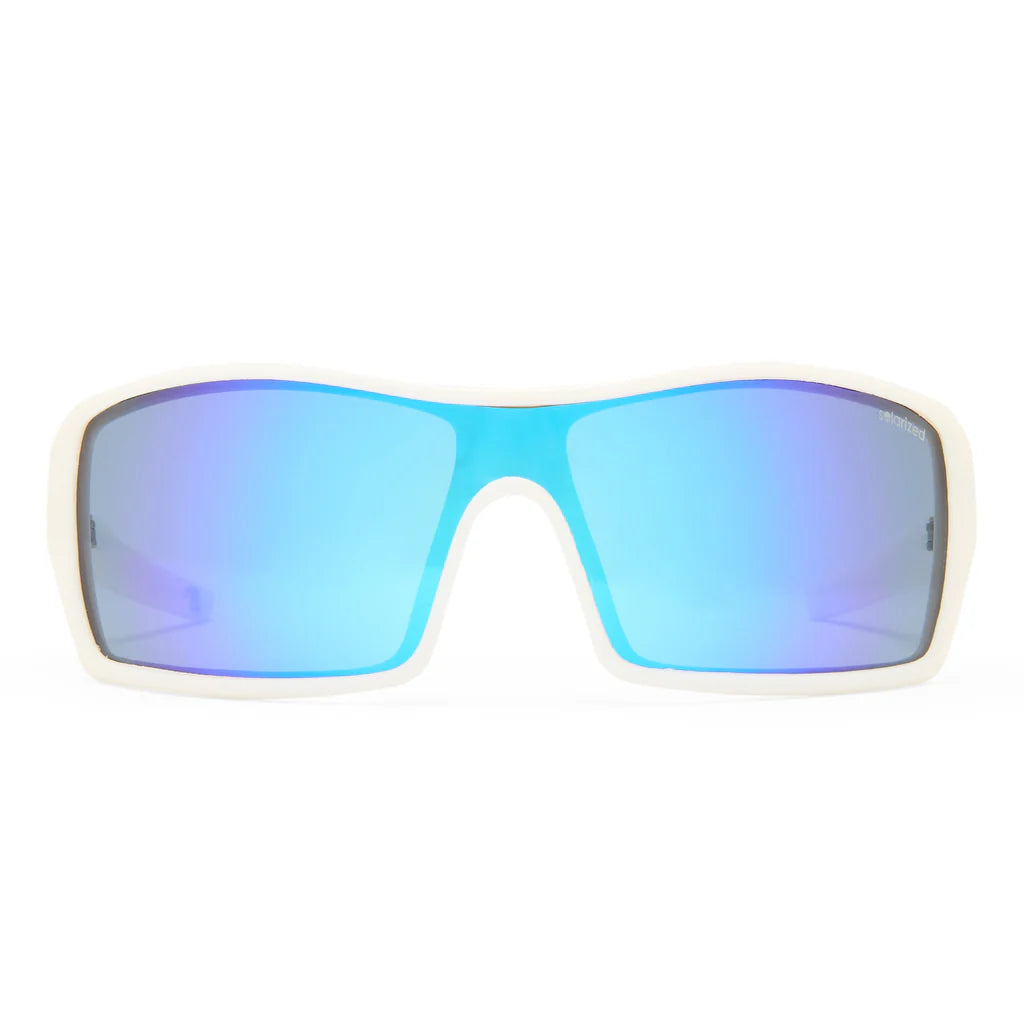 biker shield - white