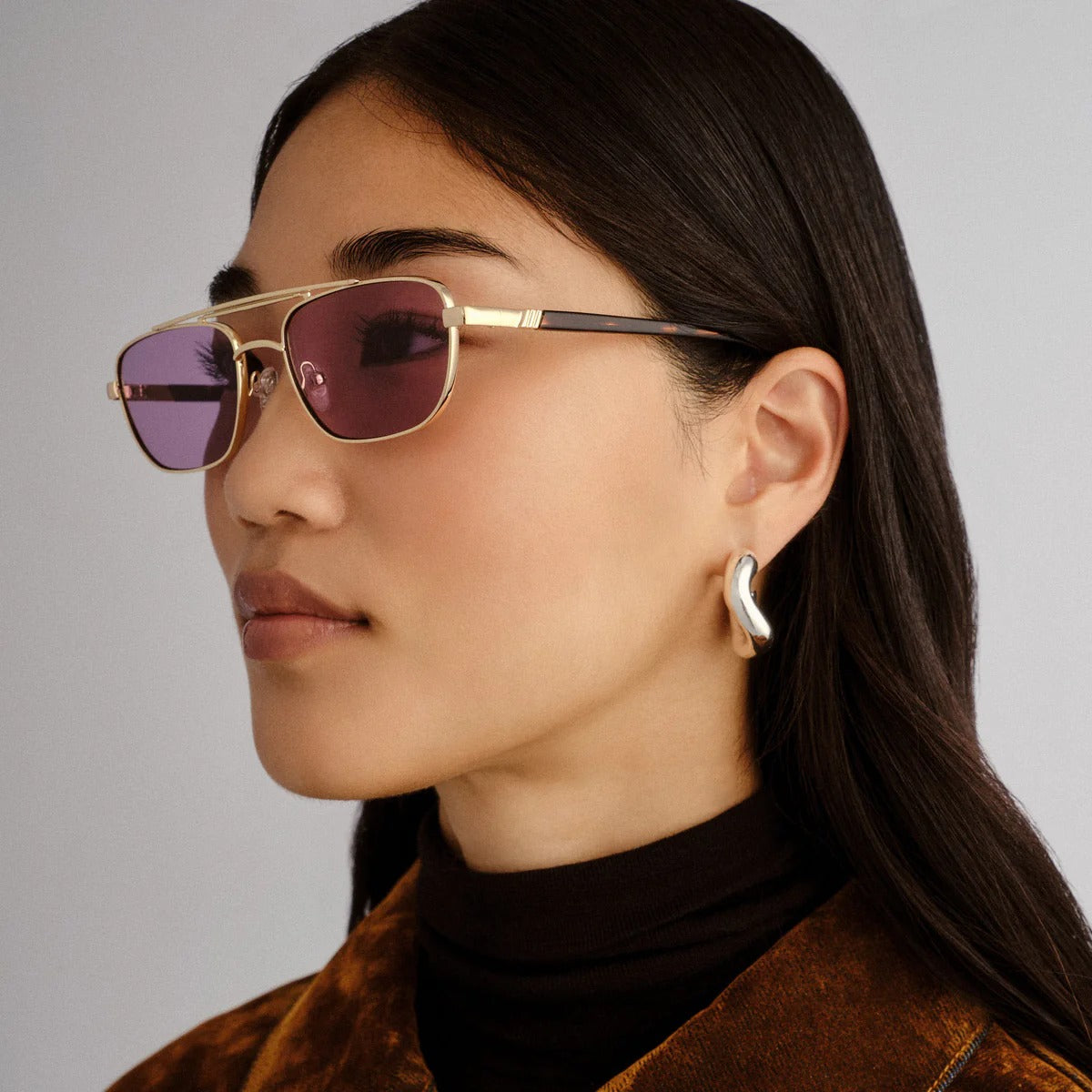 le mimi - gold violet mono