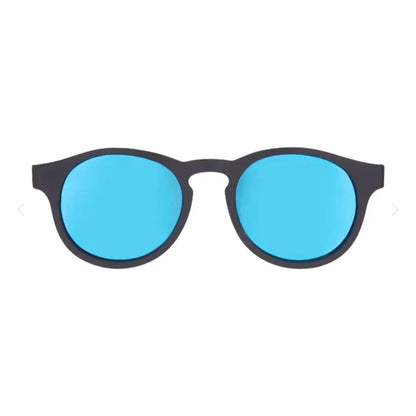 Jet Black Keyhole | Polarized Cobalt Blue Mirrored Lenses Polarized /Ages 3-5