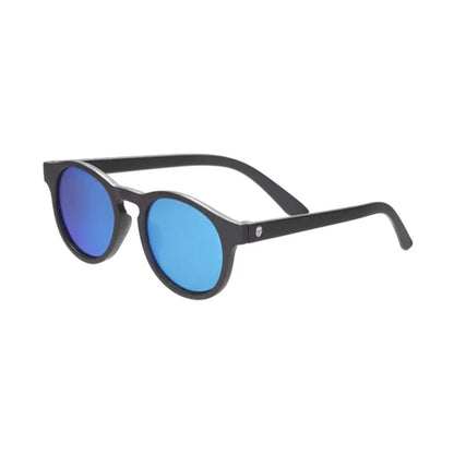 Jet Black Keyhole | Polarized Cobalt Blue Mirrored Lenses Polarized /Ages 3-5