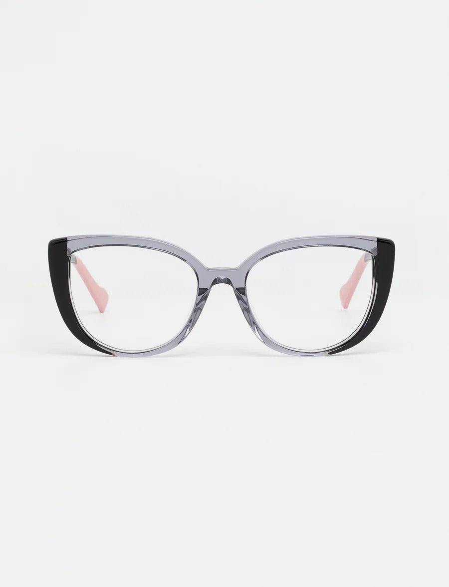 clov - bicolor shiny grey/soft pink