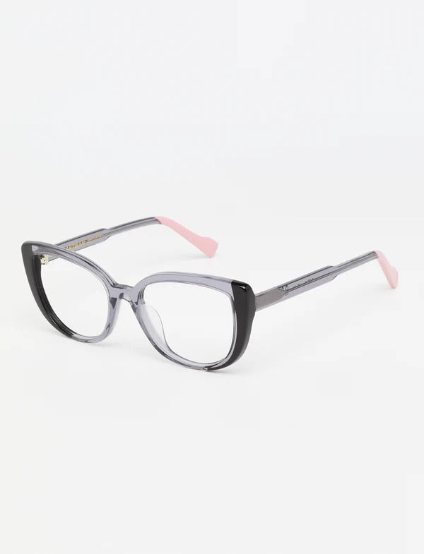 clov - bicolor shiny grey/soft pink
