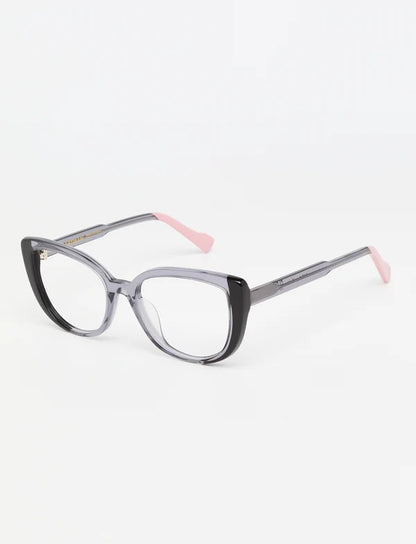 clov - bicolor shiny grey/soft pink