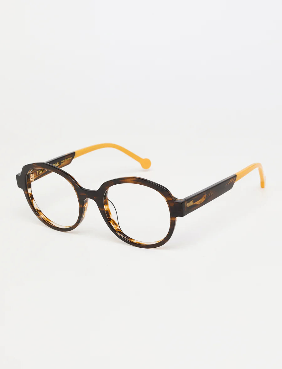 glen - bicolor green tortoise/solid yellow