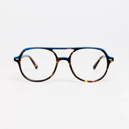 jean - bicolour vintage tortoise/shiny blue