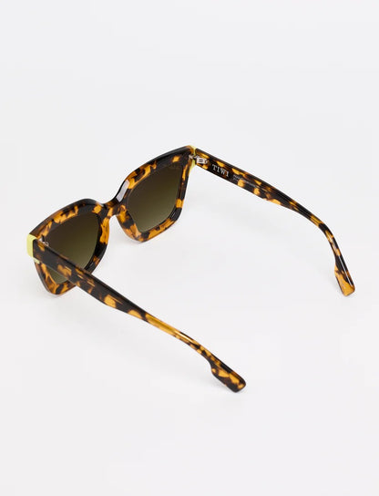 le ruhl c2 - acetate green tortoise/yellow tips