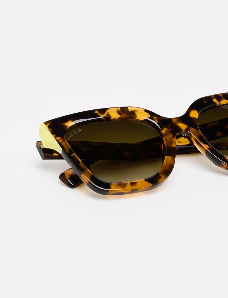 le ruhl c2 - acetate green tortoise/yellow tips