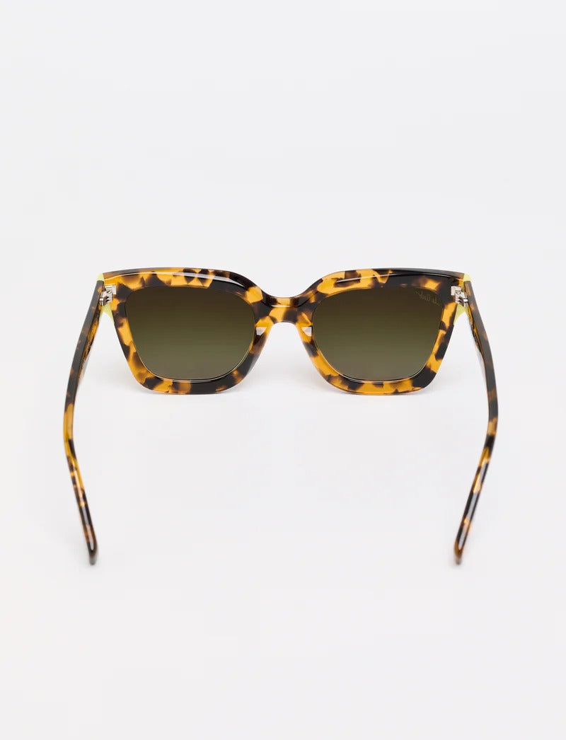 le ruhl c2 - acetate green tortoise/yellow tips