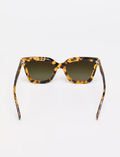 le ruhl c2 - acetate green tortoise/yellow tips