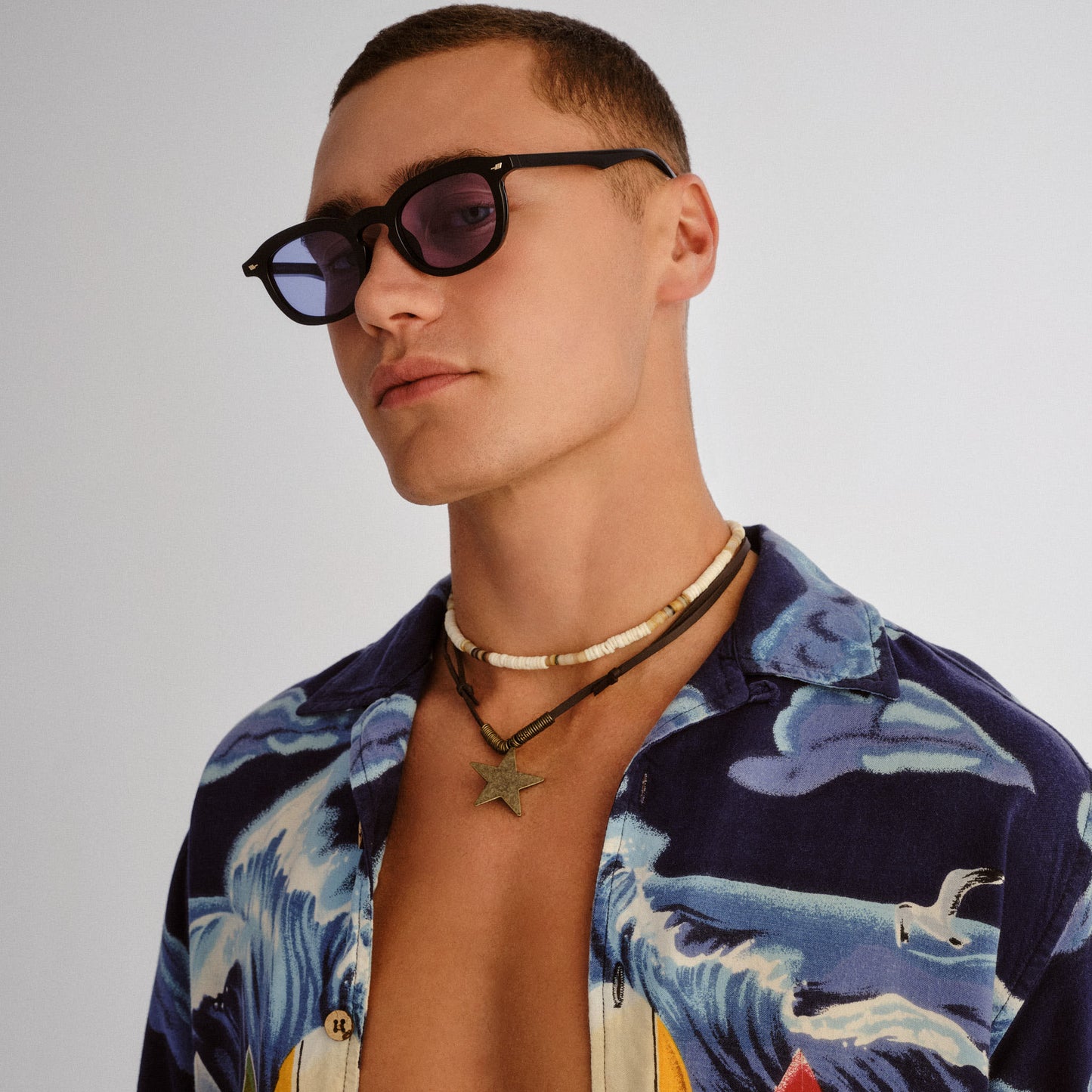 heart throb - black blue lens