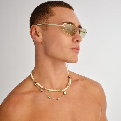 bubbles - gold moss mono