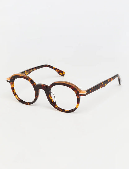 olivia - tricolor green tortoise/solid orange/beige