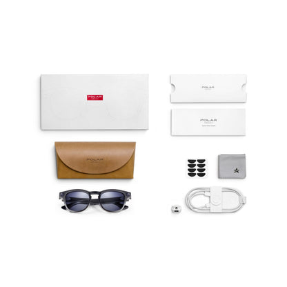 polar memo - AI glasses [ blue block ]