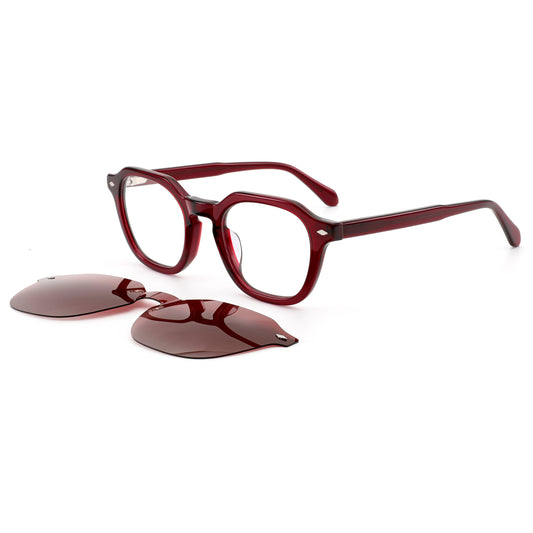 montura con clic - yd 1502 c3 burgundy