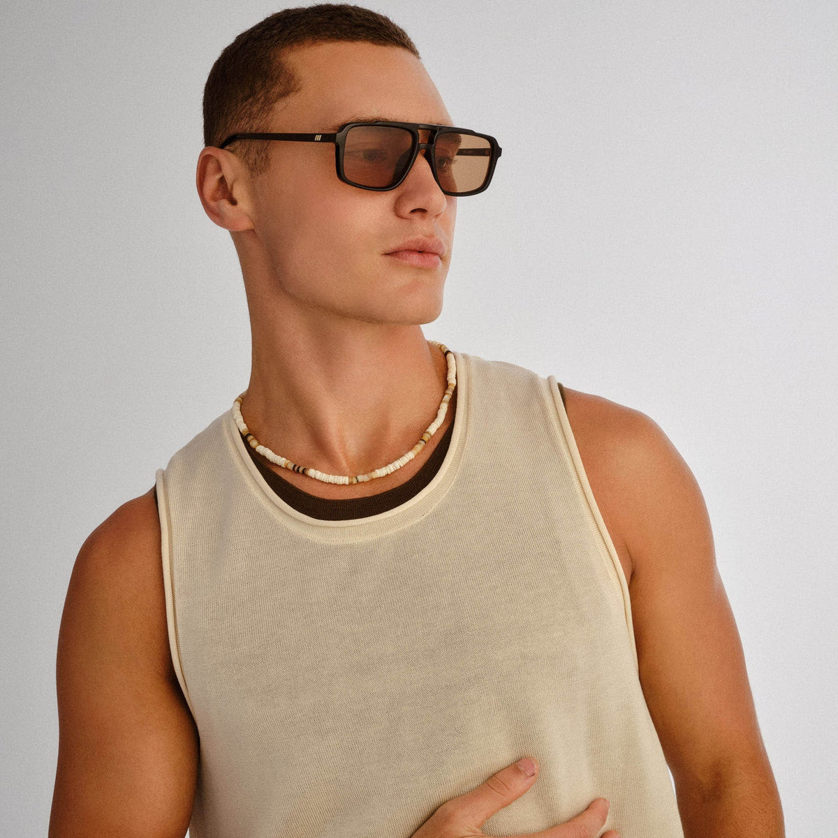 le gars + XL - black light brown mono