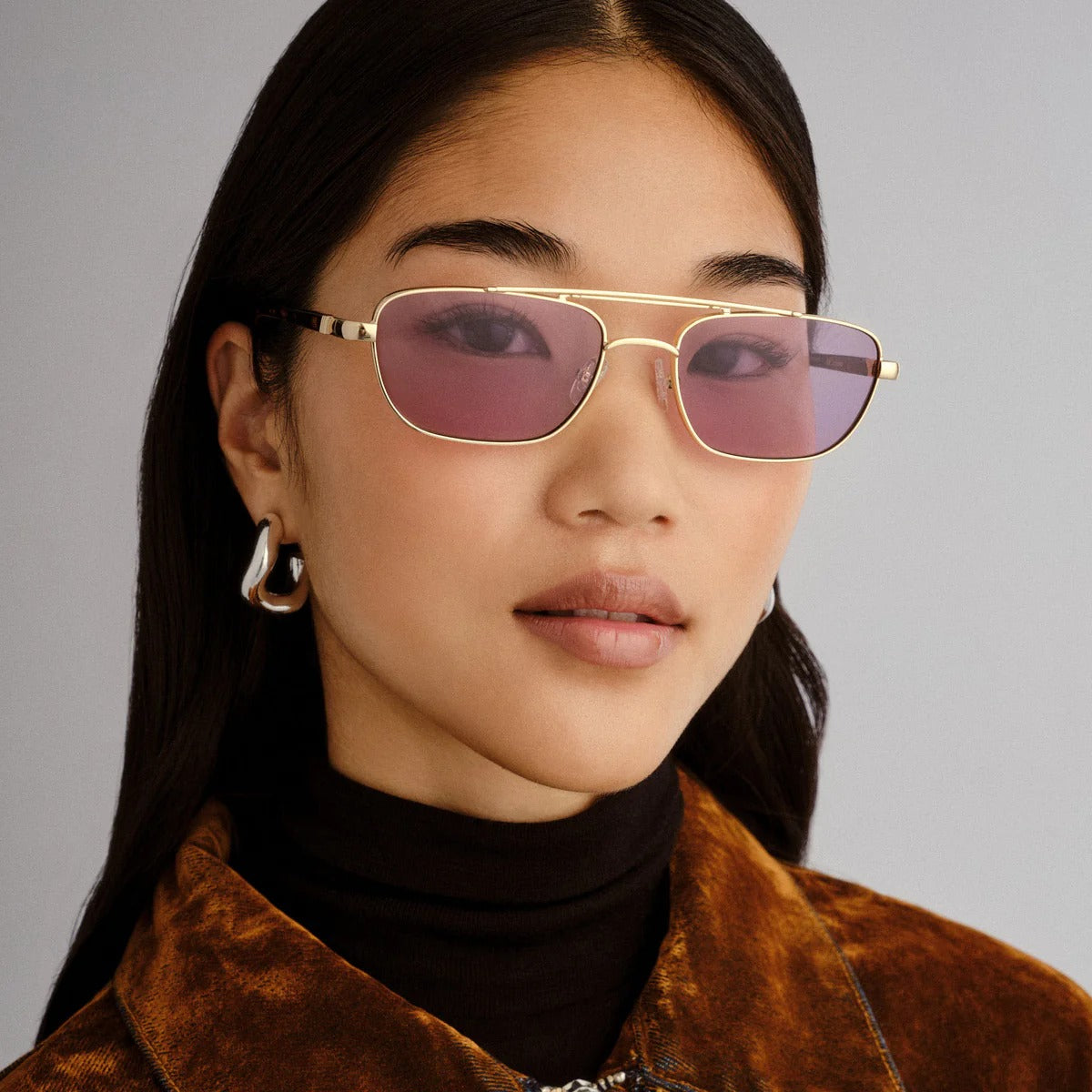 le mimi - gold violet mono