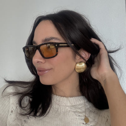 st emilión - tortoise ambar lenses